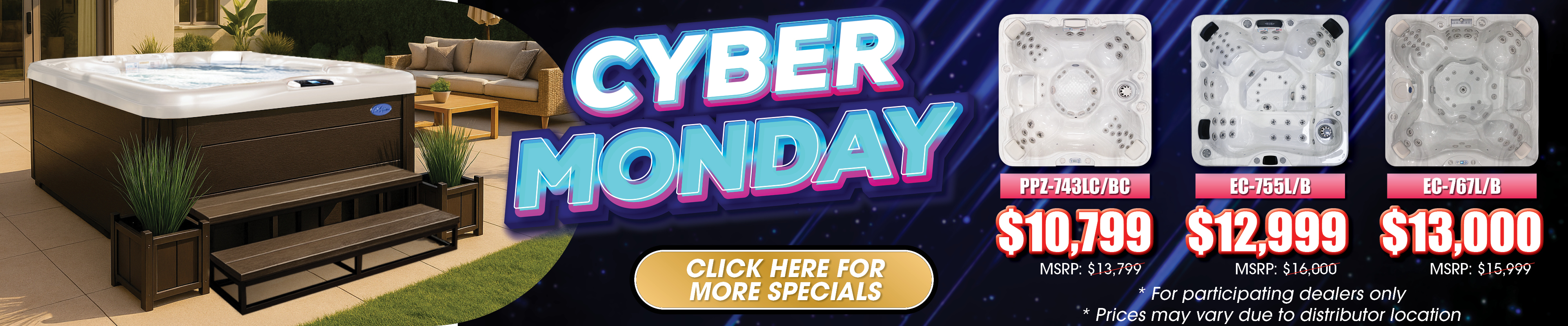 Calspas hot tub being used in a family setting - Salto